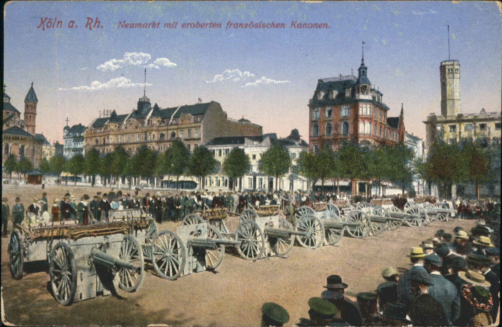 Koeln Rhein Neumarkt Kanonen