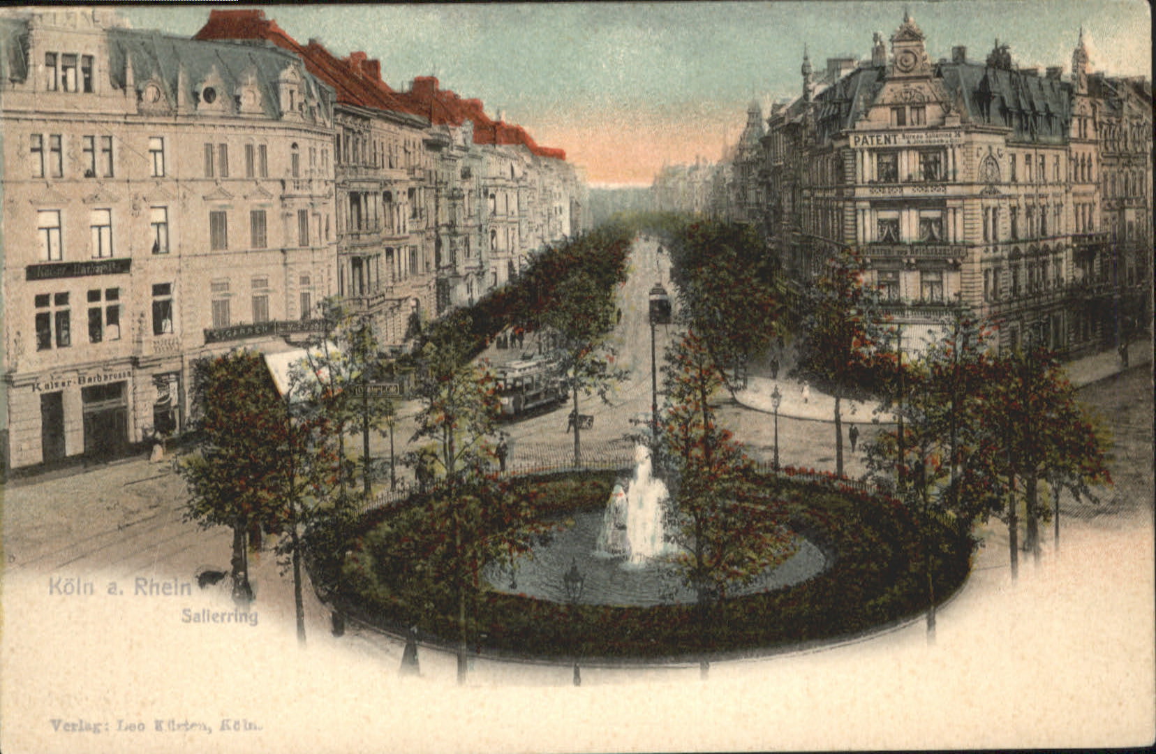 Koeln Rhein Springbrunnen