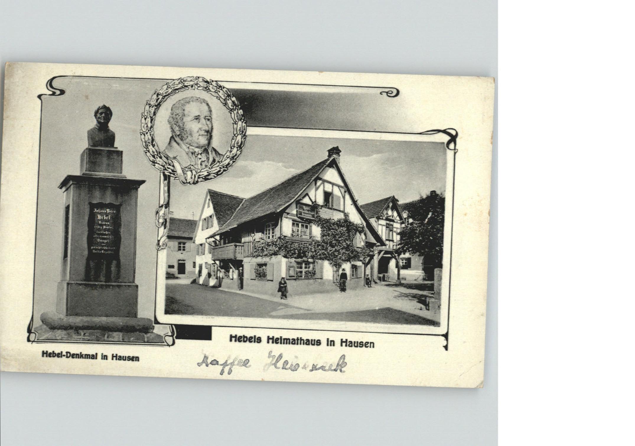 Hausen Wiesental Hebels Heimathaus Hebel Denkmal