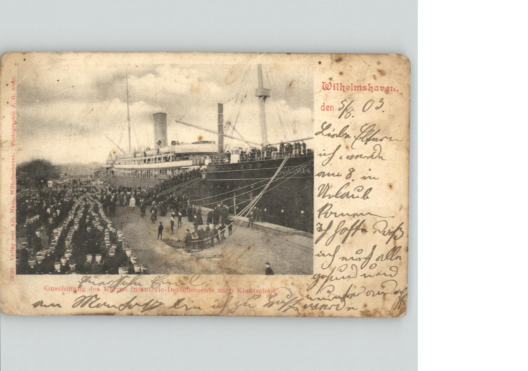 Wilhelmshaven  CITY Einschiffung