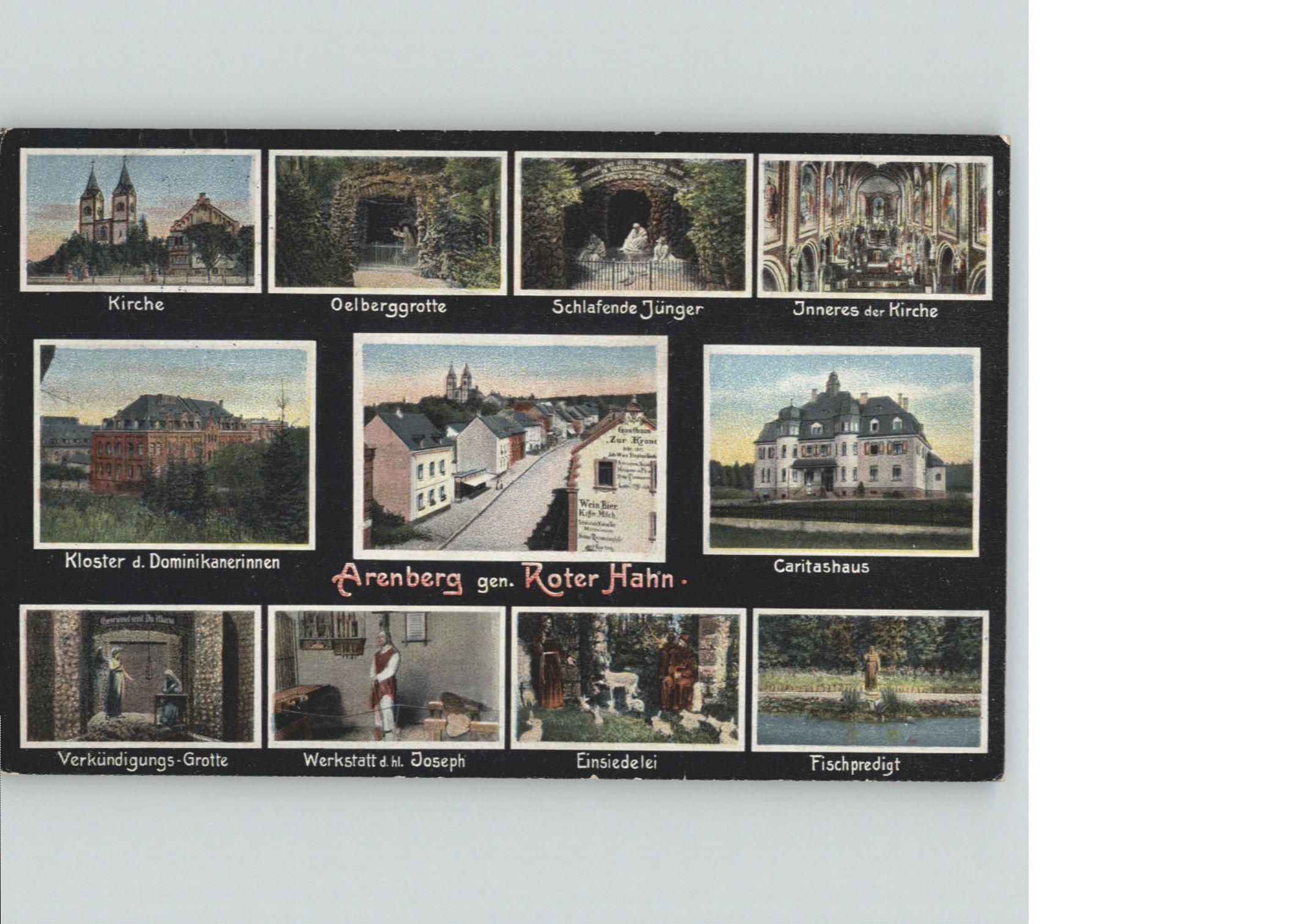 Arenberg Koblenz Kirche  Oelberggrotte Caritashaus Fisch