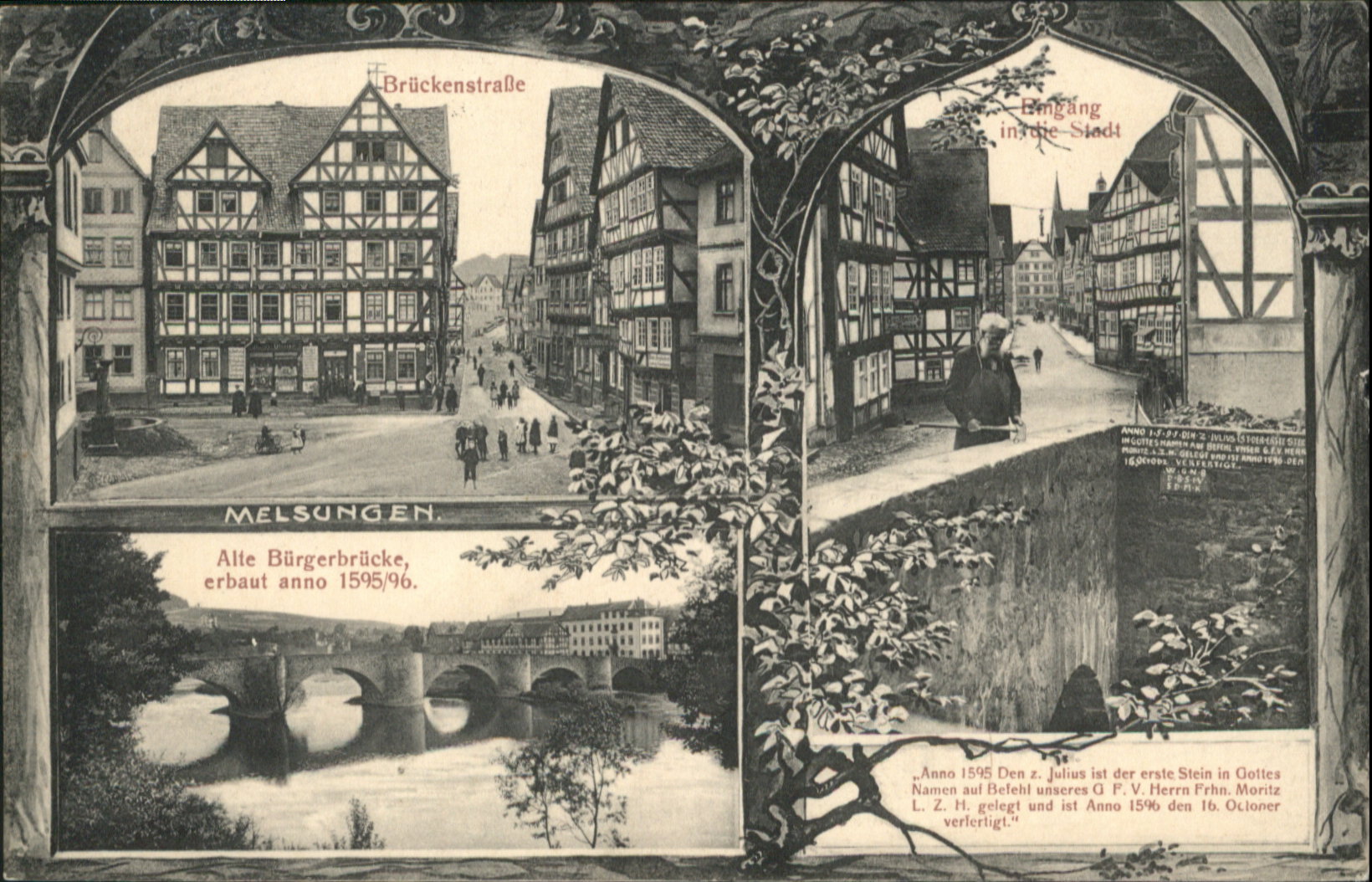 Melsungen Fulda Brückenstrasse Bürgerbrücke