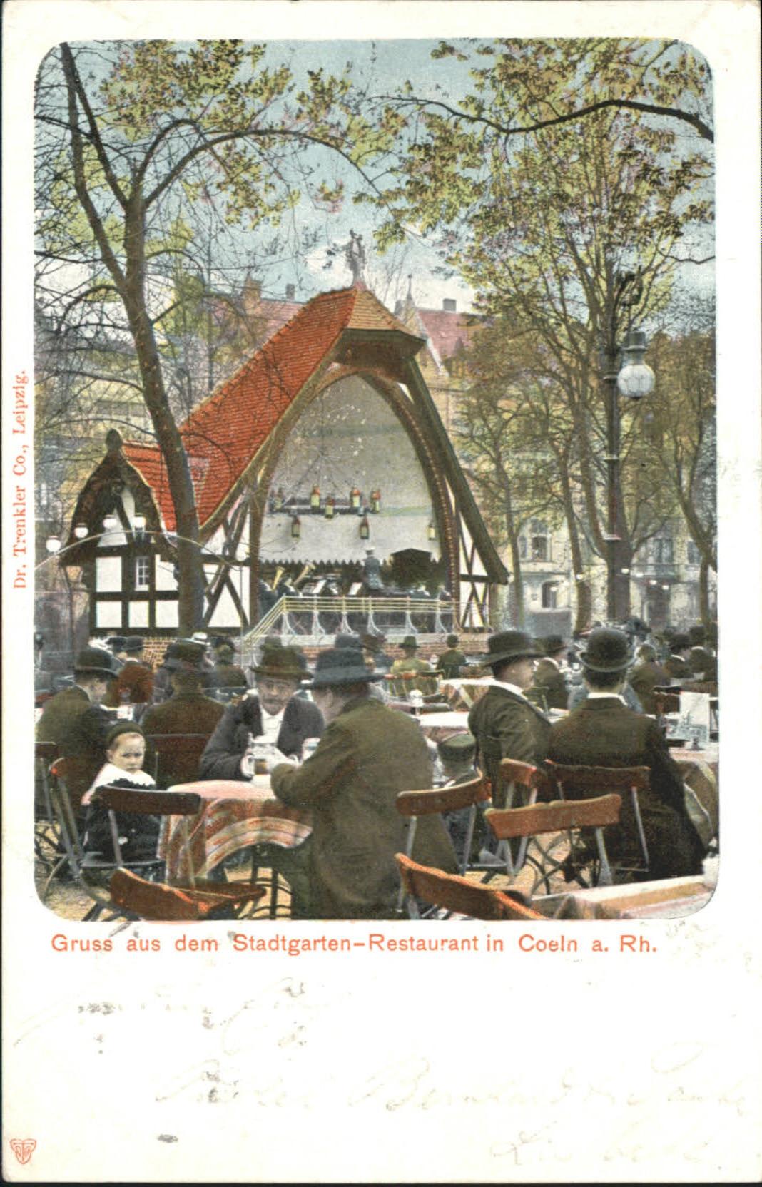 Koeln Rhein Stadtgarten Restaurant
