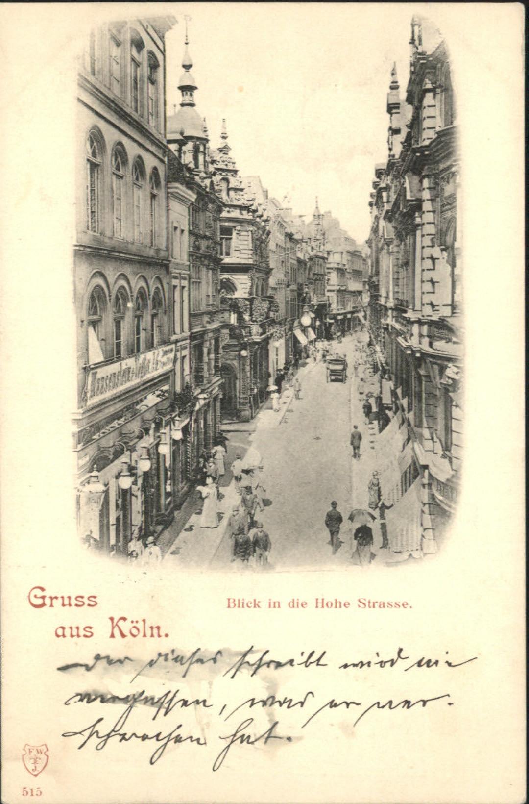 Koeln Rhein Hohe Strasse