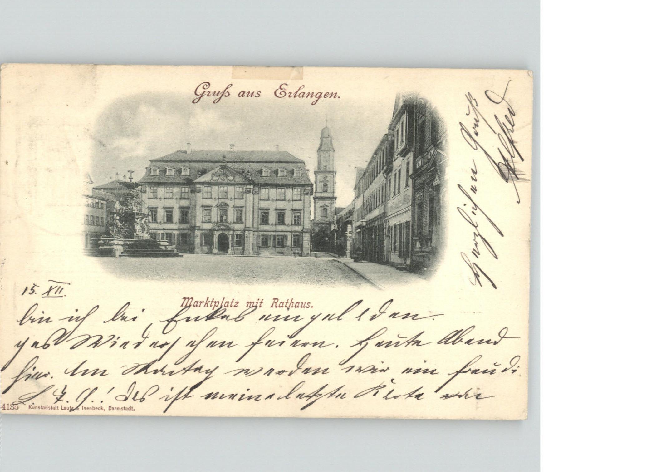 Erlangen Marktplatz Rathaus