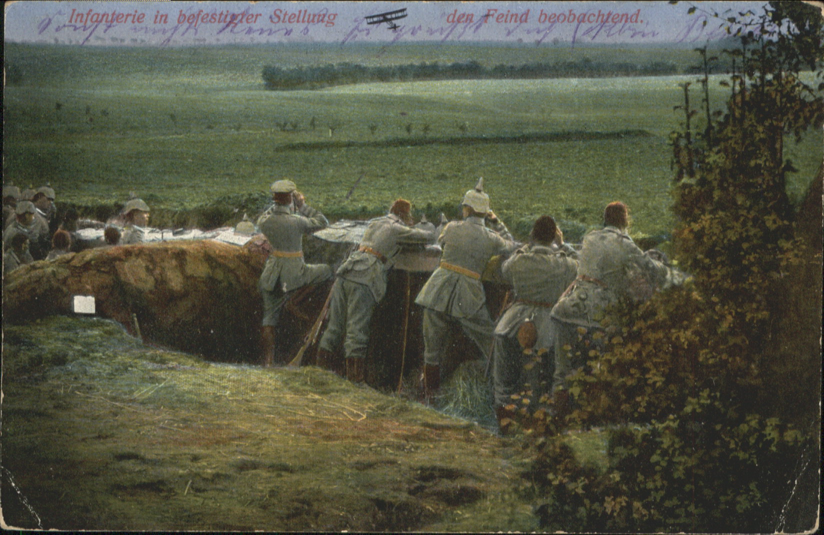 Militaria Infanterie Soldaten Schützengraben