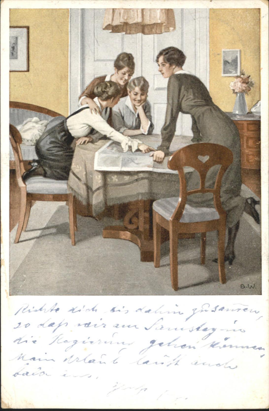 Kuenstlerkarte Wennerberg Nr. 6 Strategie