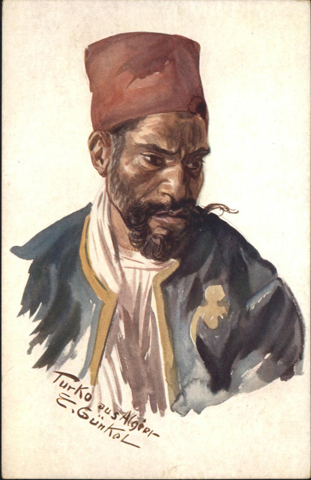 Kuenstlerkarte E. Günkol Turko Algäer