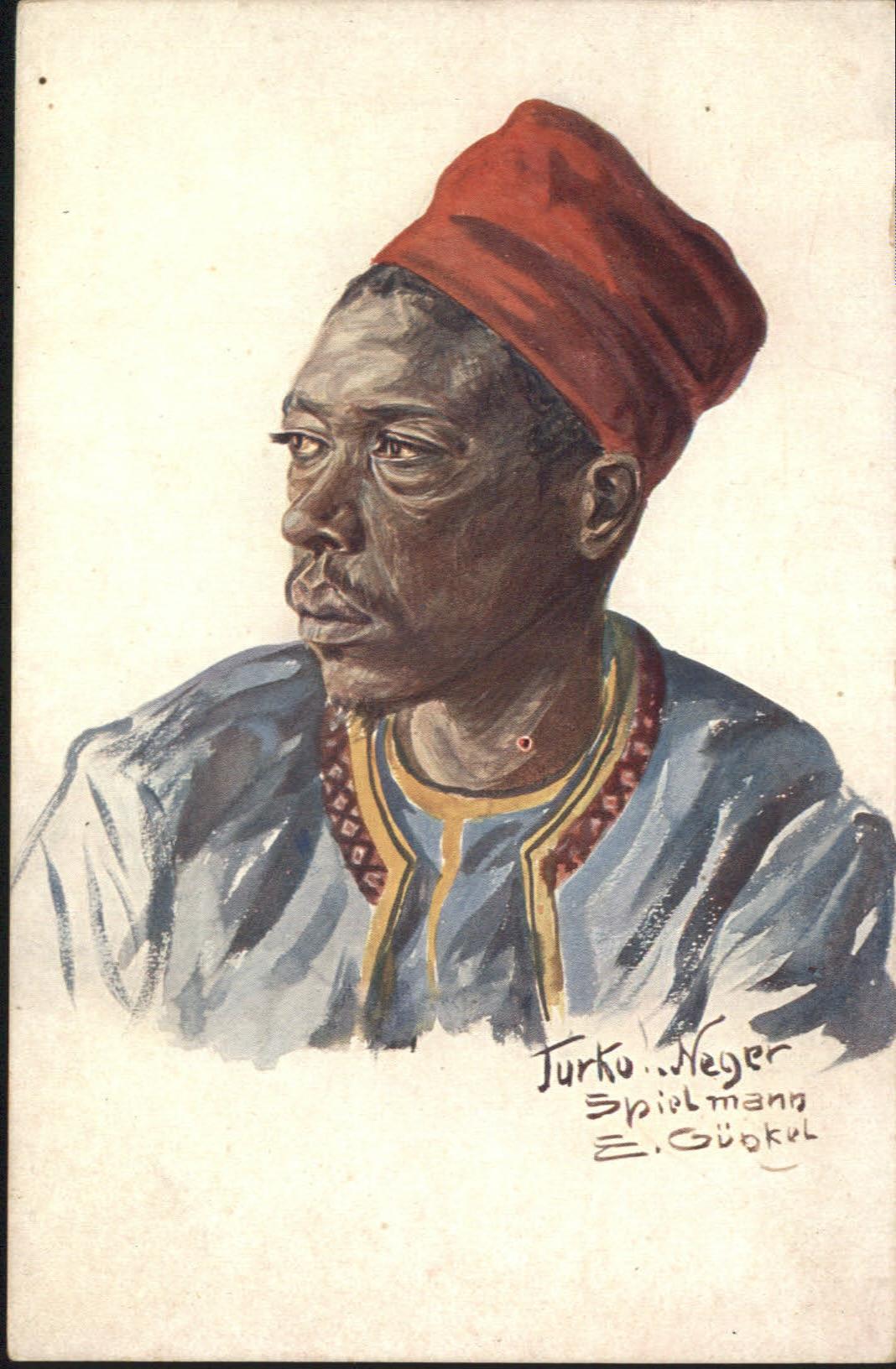 Kuenstlerkarte E. Günkol Turko Spielmann