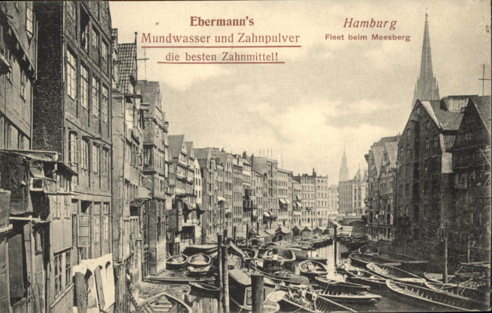 HAMBURG  CITY Ebermann`s Mund  Zahnpulver
Fleet beim Meesberg