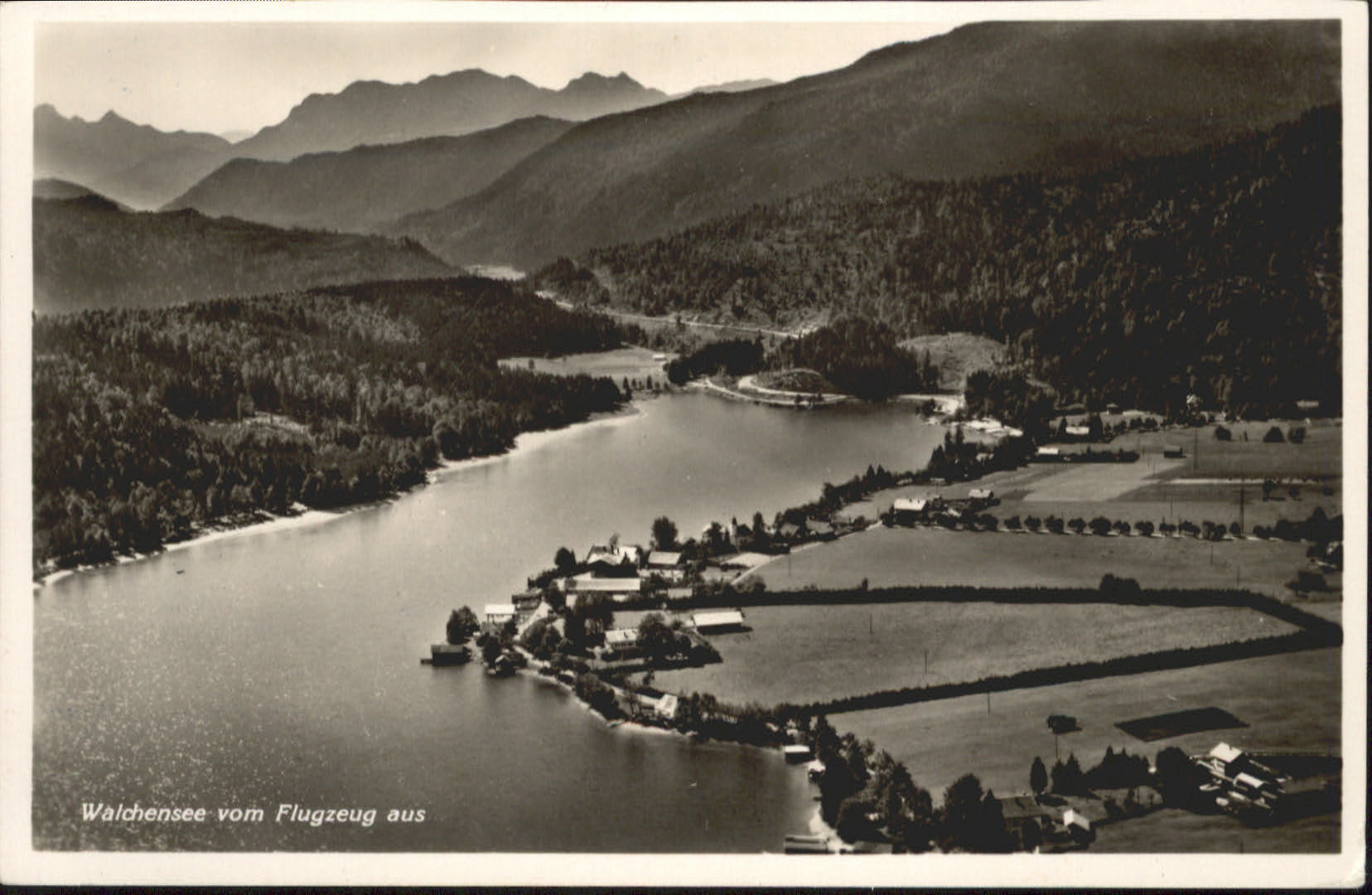 Walchensee Flugzeugbild