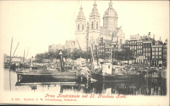 Amsterdam Niederlande Prins Hendrikkade St Nicolaas Kerk