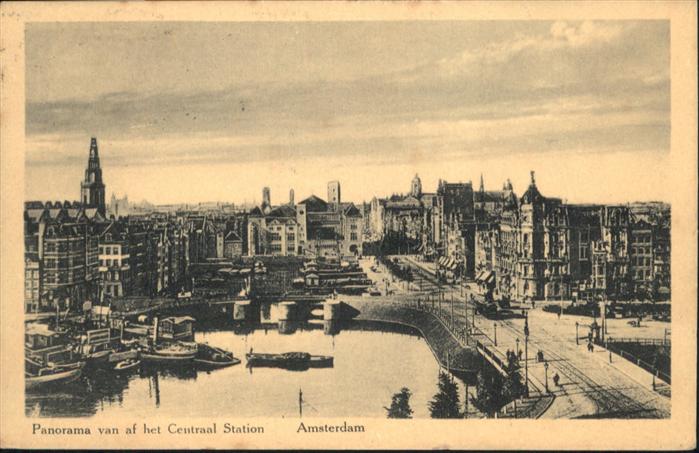 Amsterdam Niederlande Centraal Station Brücke