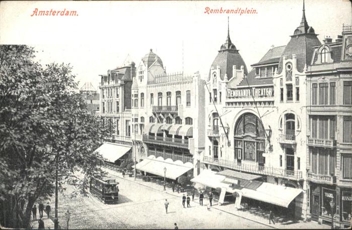 Amsterdam Niederlande Rembrandtplein Strassenbahn