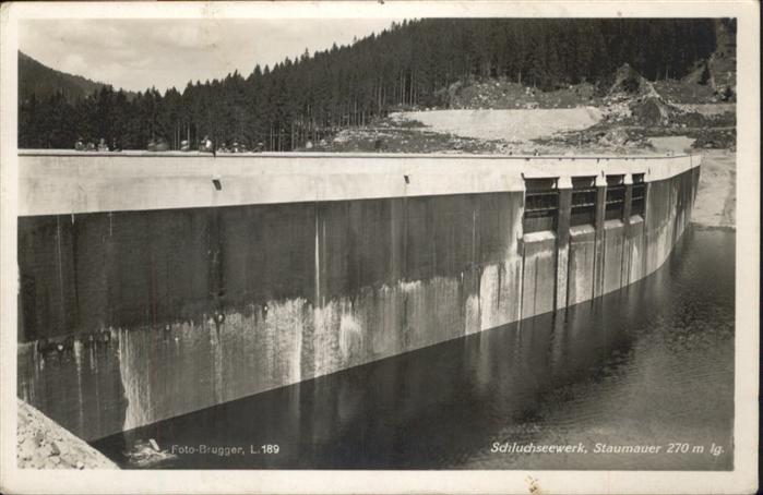 Schluchsee Schluchseewerk
Staumauer