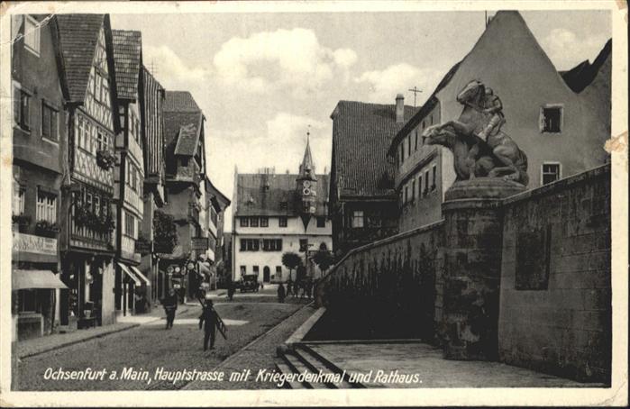 Ochsenfurt Hauptstraße
Kriegerdenkmal
Rathaus