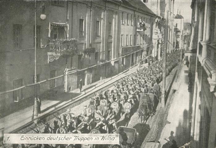 Wilna Wilno Deutsche Truppen