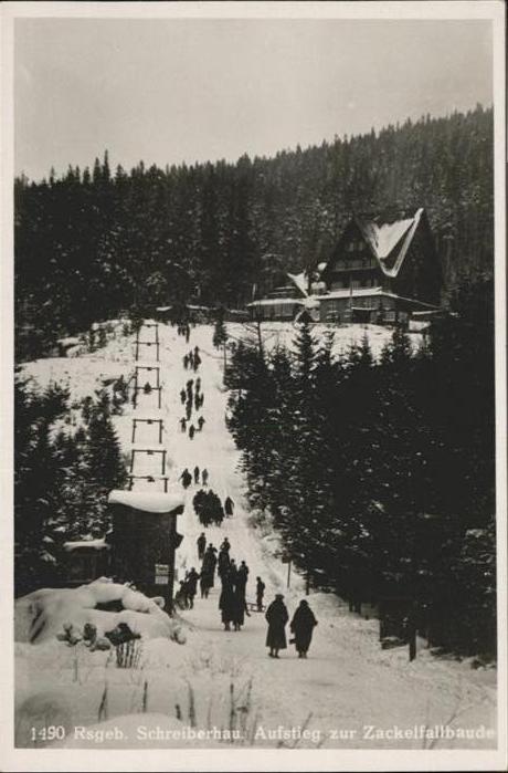 Schreiberhau Niederschlesien Zackelfallbaude