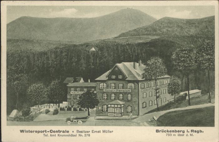 Brueckenberg Riesengebirge Riesengebirge Wintersport Centrale