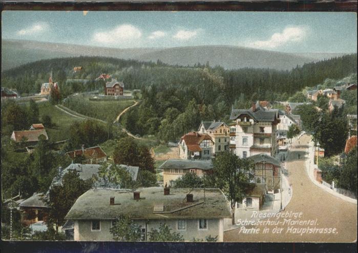 Schreiberhau Niederschlesien  Mariental Riesengebirge Hauptstrasse