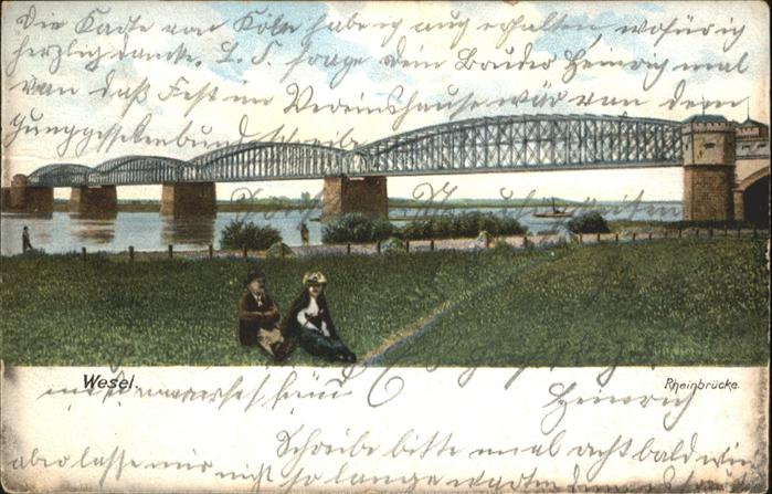 Wesel Rhein Rheinbrücke