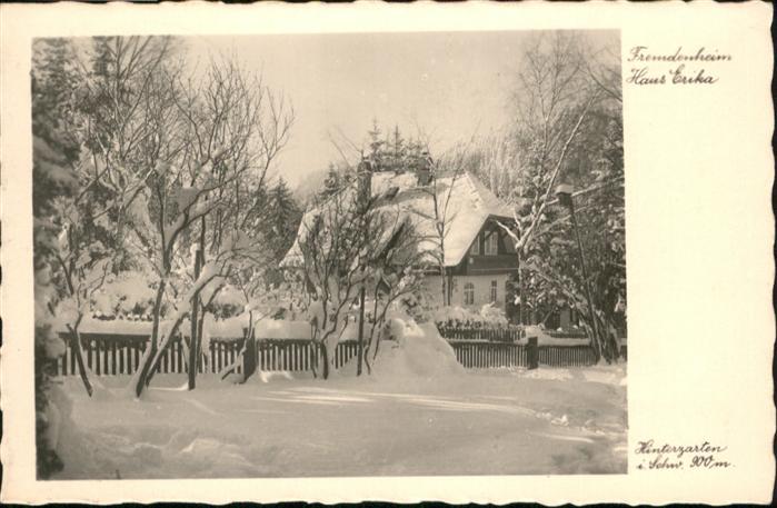 Hinterzarten Breisgau-Hochschwarzwald BW Fremdenheim haus Erika