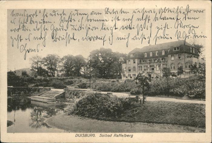 Duisburg Ruhr Solbad Raffelberg