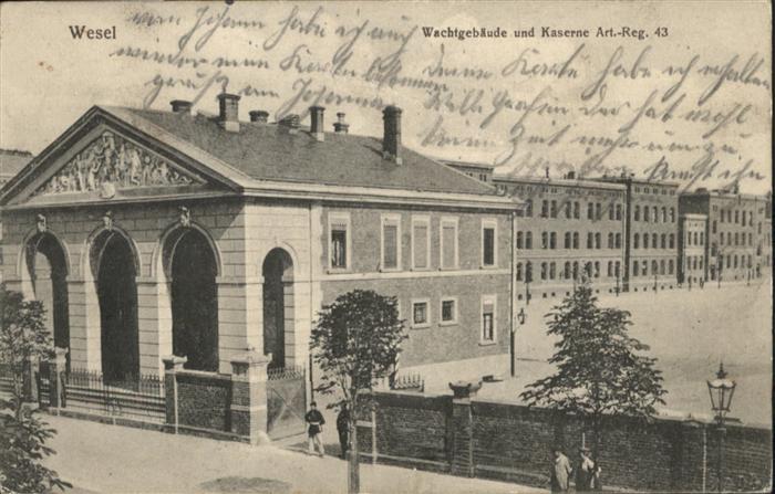 Wesel Rhein Wachtgebäude und Kaserne