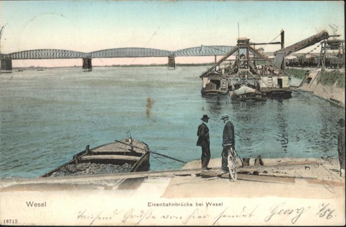 Wesel Rhein Eisenbahnbrücke