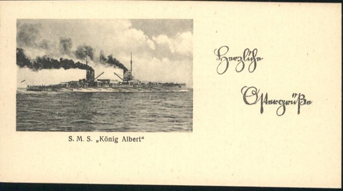 Marine SMS König Albert Ostern Kleinformat