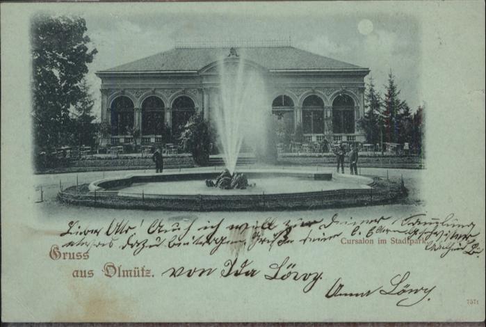 Olmuetz Olomouc Cursalon Stadtpark Springbrunnen