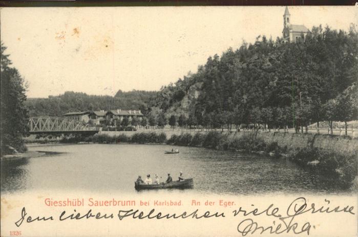 Karlsbad Eger Giesshübl Sauerbrunn