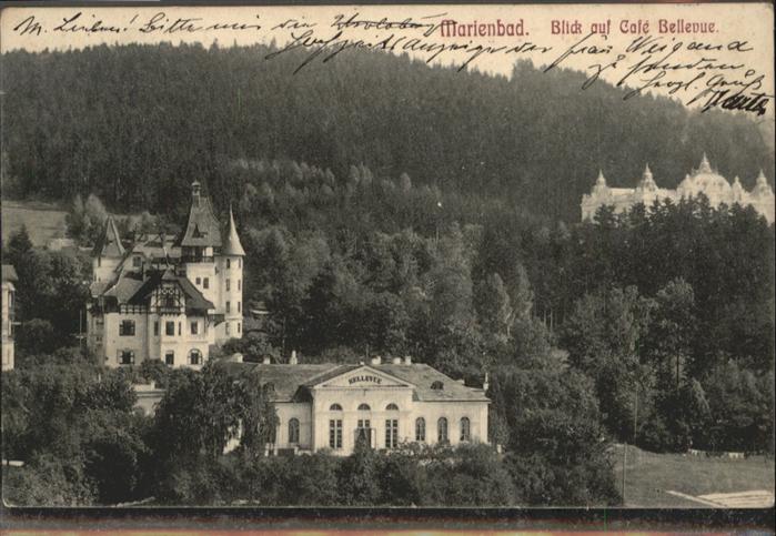 Marienbad Tschechien Boehmen Cafe Bellevue