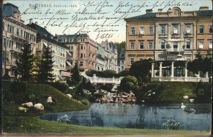 Marienbad Tschechien Boehmen Parkanlagen