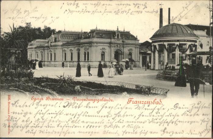 Franzensbad Egerer Brunnen Versendungsgebäude