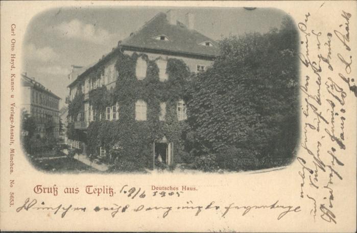Teplitz-Schoenau Teplice Deutsches Haus