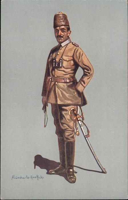 Rotes Kreuz Türkischer Kavallerieoffizier Feldunifo