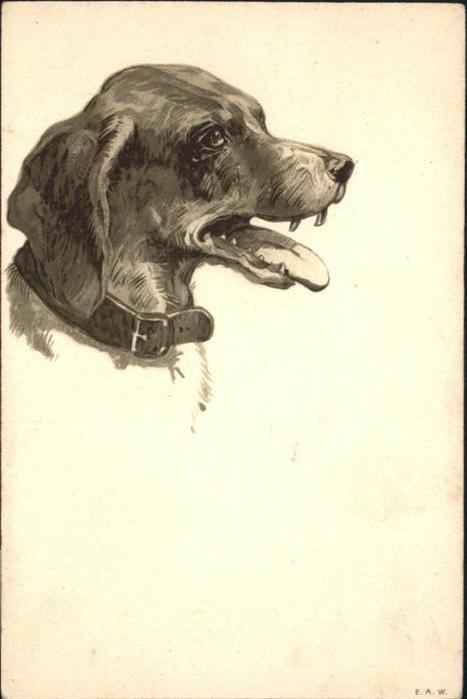 Hunde Prägedruckkarte