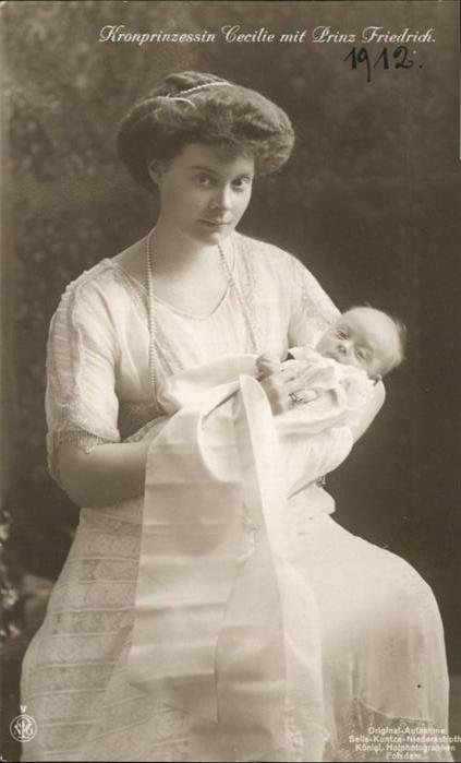 Adel Preussen Kronprinzessin Cecilie Prinz Friedrich