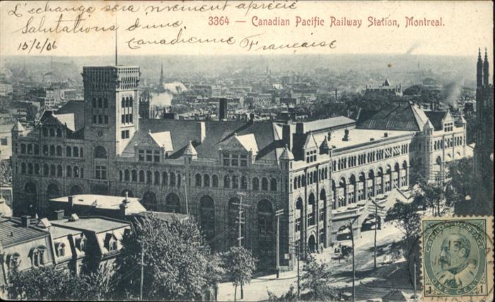 Montreal Quebec Canadian Pacific Railway Station
