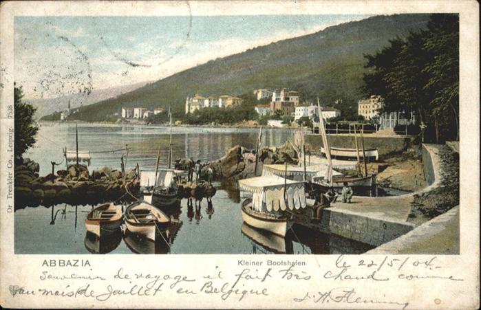 Opatija Abbazia Bootshafen