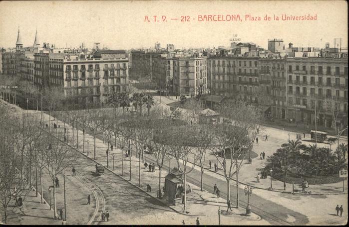 Barcelona Cataluna Plaza Universidad