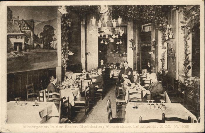 Berlin Wintergarten Winzerstube