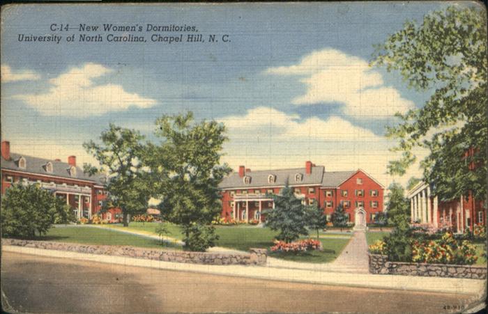 Chapel Hill North Carolina New Womens Dormitories Chapel