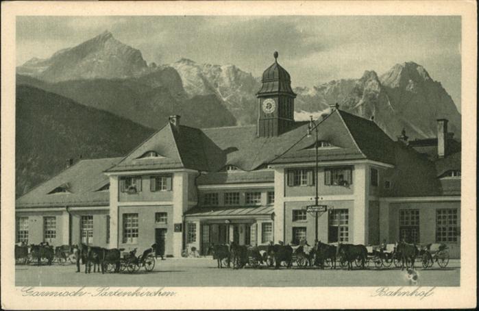 GARMISCH-PARTENKIRCHEN Bayern Bahnhof