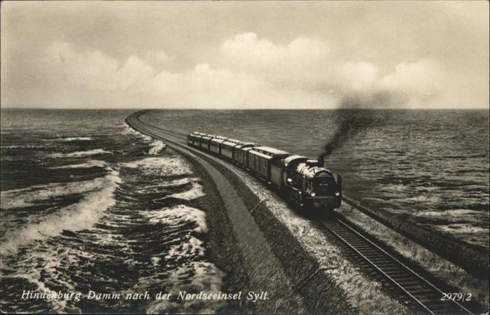 SYLT Insel Schleswig-Holstein Hindenburg-Damm