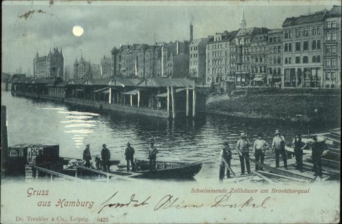 HAMBURG CITY Schwimmende Zollhaeuser