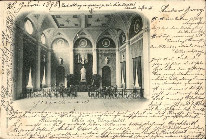 Muenchen Bayern Aula der Universitaet