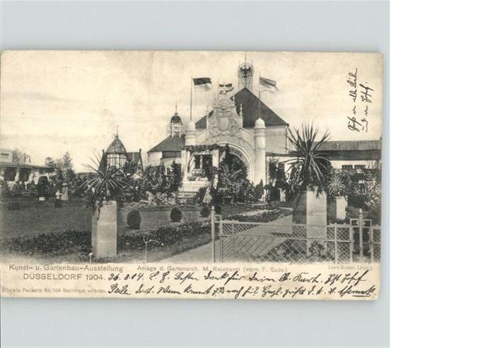 DuessELDORF  CITY Kunst- und Gartenbau-Ausstellung 1904