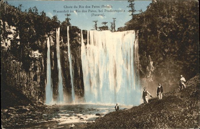 Rio dos Patos Parana Wasserfall Chute Rio dos Patos